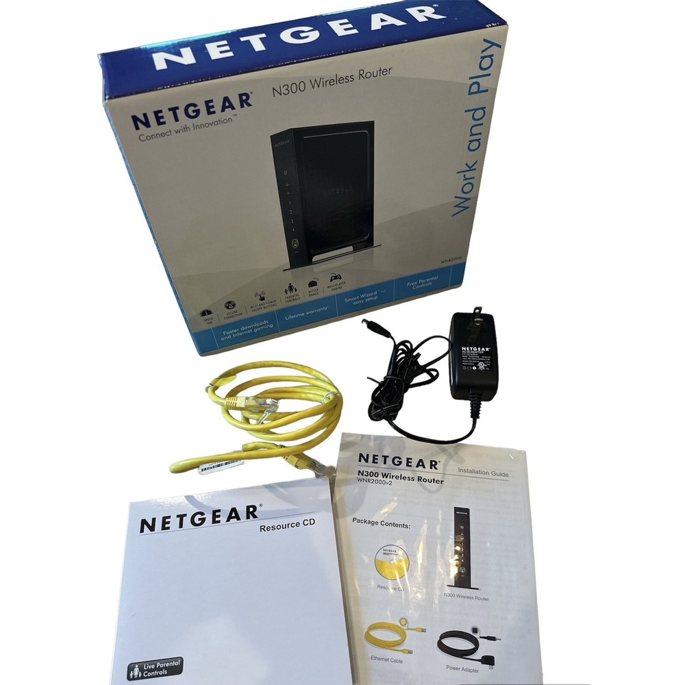 NETGEAR Wireless-N 300 WiFi‎ Router Model WNR2000 V2 - Picture 2 of 12